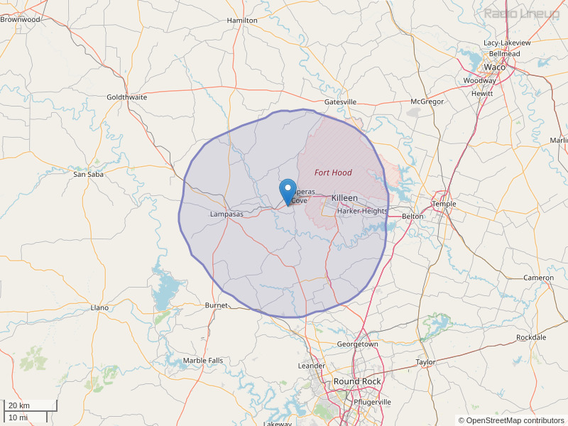 KSSM-FM Coverage Map