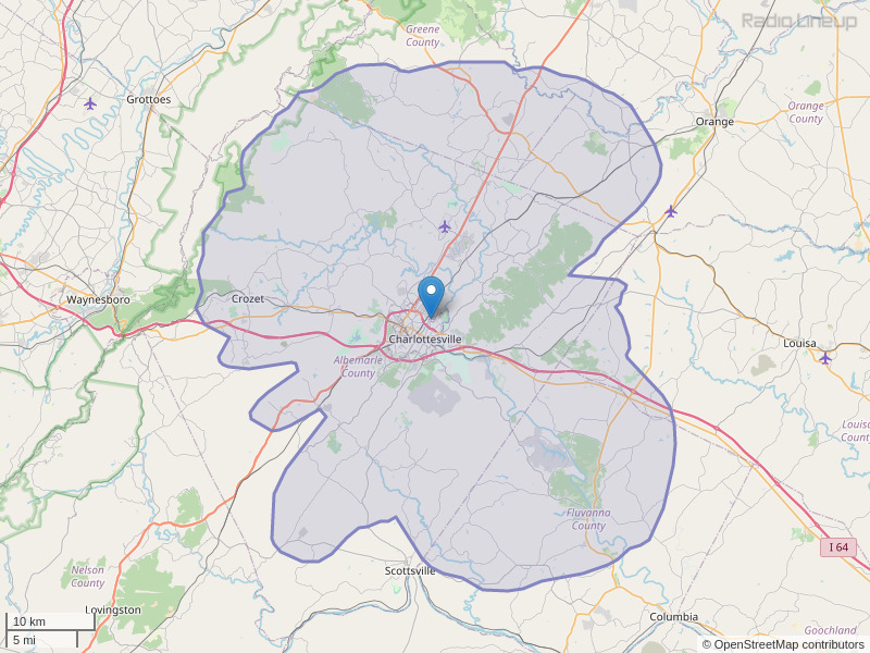 WQMZ-FM Coverage Map