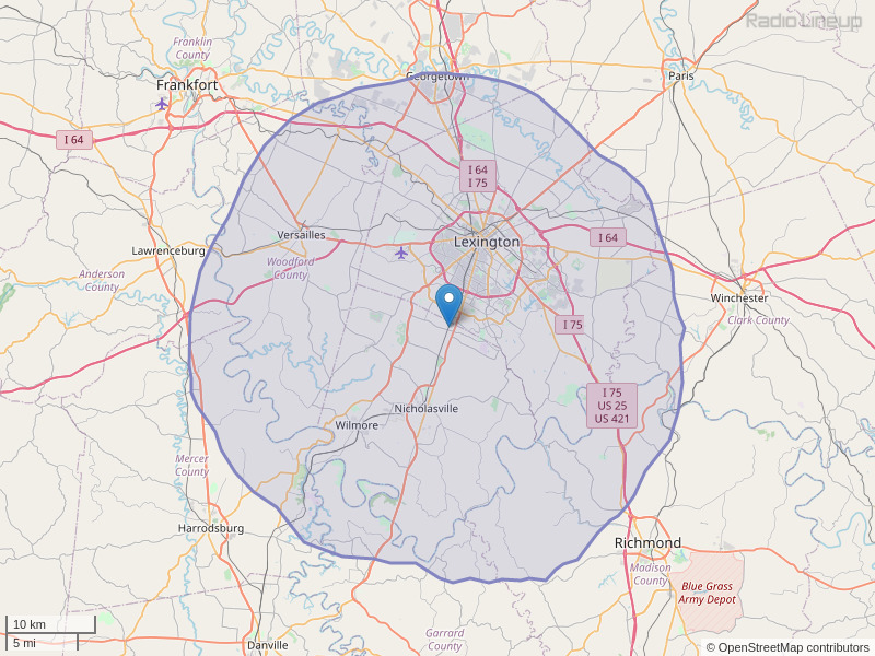 WLTO-FM Coverage Map