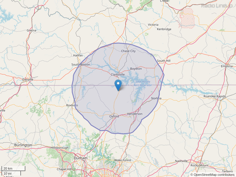 WLUS-FM Coverage Map