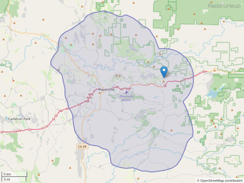 KCPC-FM Coverage Map