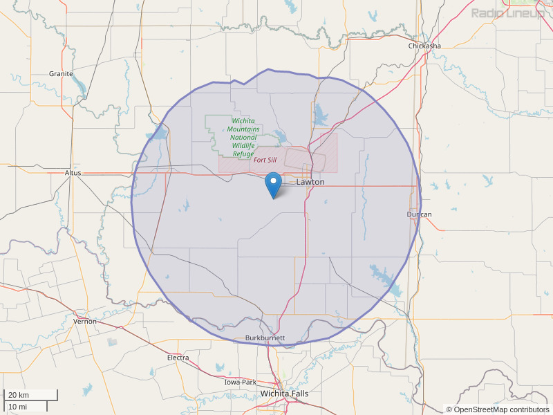 KZCD-FM Coverage Map