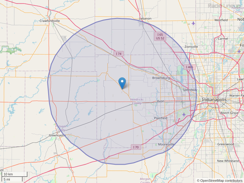 WEDJ-FM Coverage Map