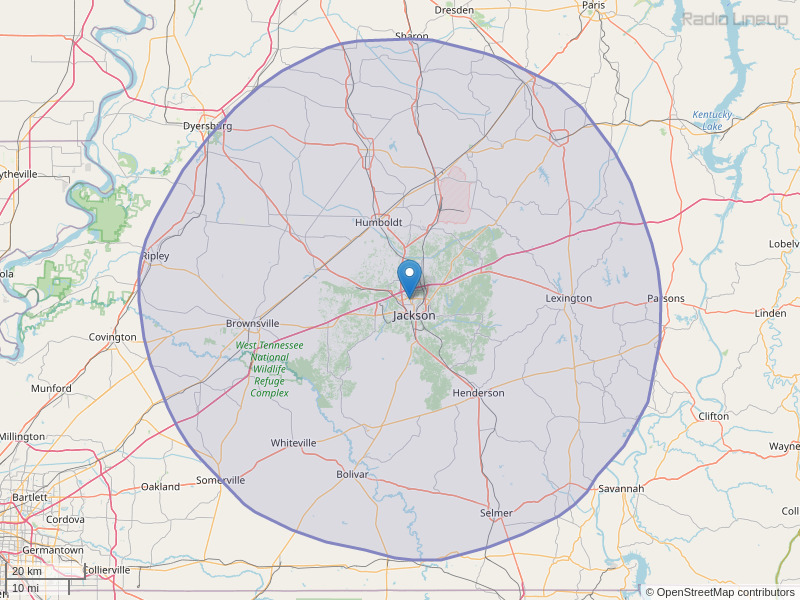 WOGY-FM Coverage Map