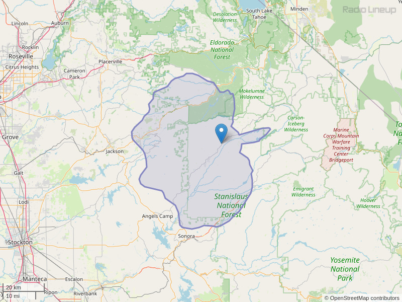 KBYN-FM Coverage Map