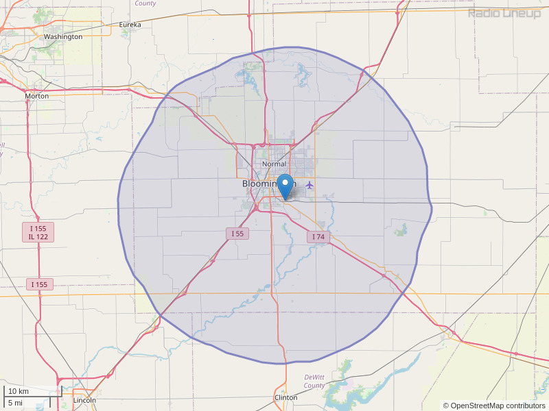 WWHX-FM Coverage Map