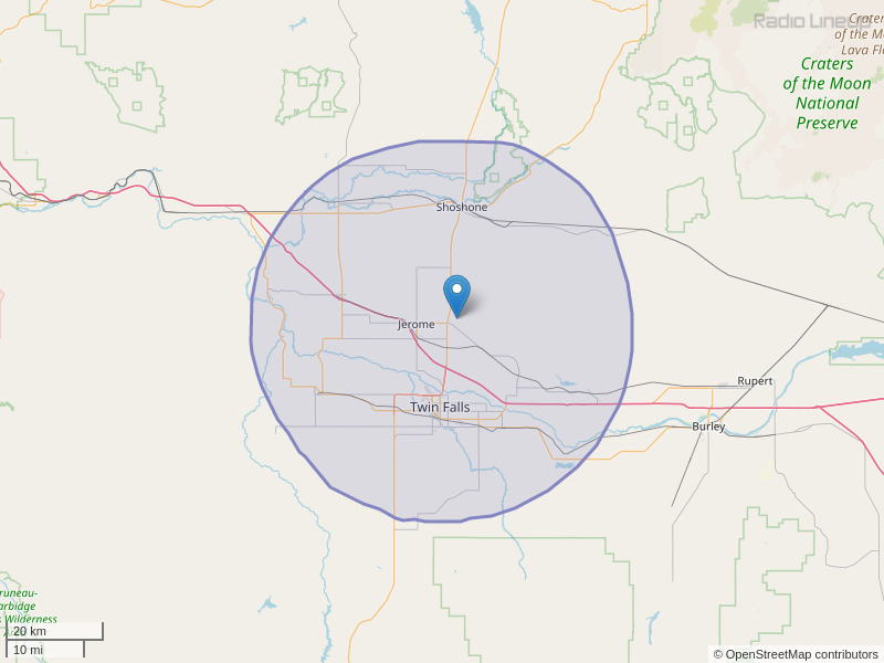 KTPZ-FM Coverage Map