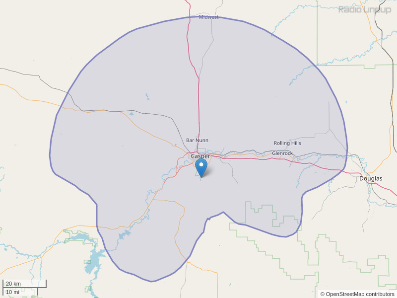 KTED-FM Coverage Map