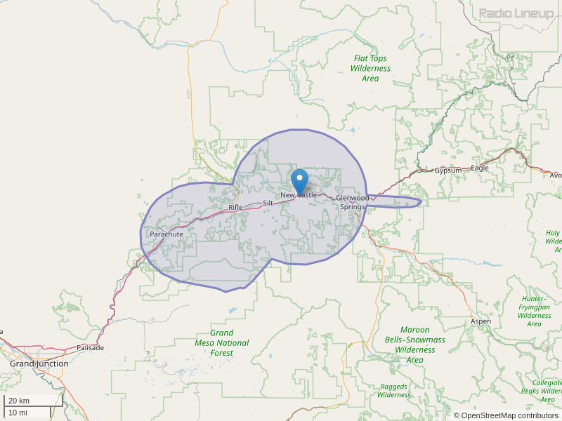 KTUN-FM Coverage Map