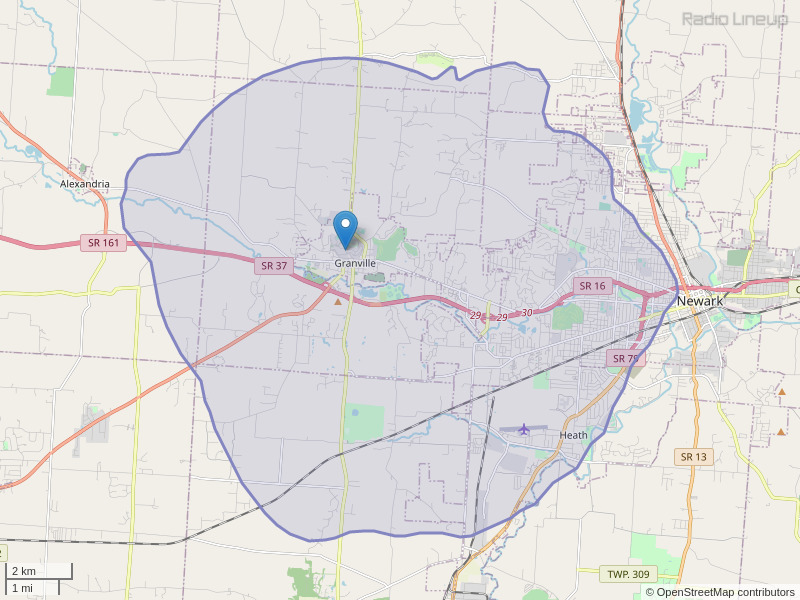 WOSX-FM Coverage Map