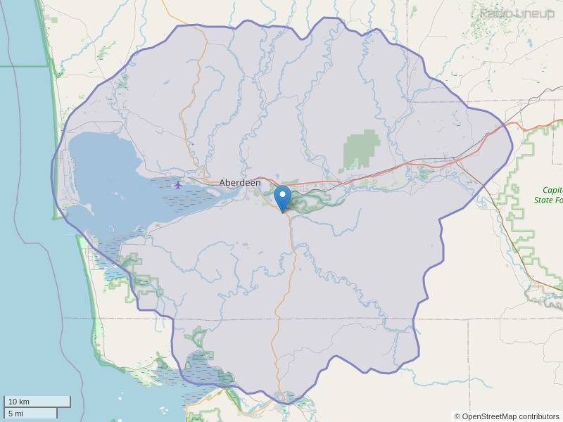 KANY-FM Coverage Map