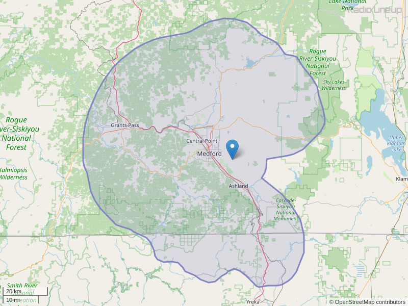 KLMD-FM Coverage Map