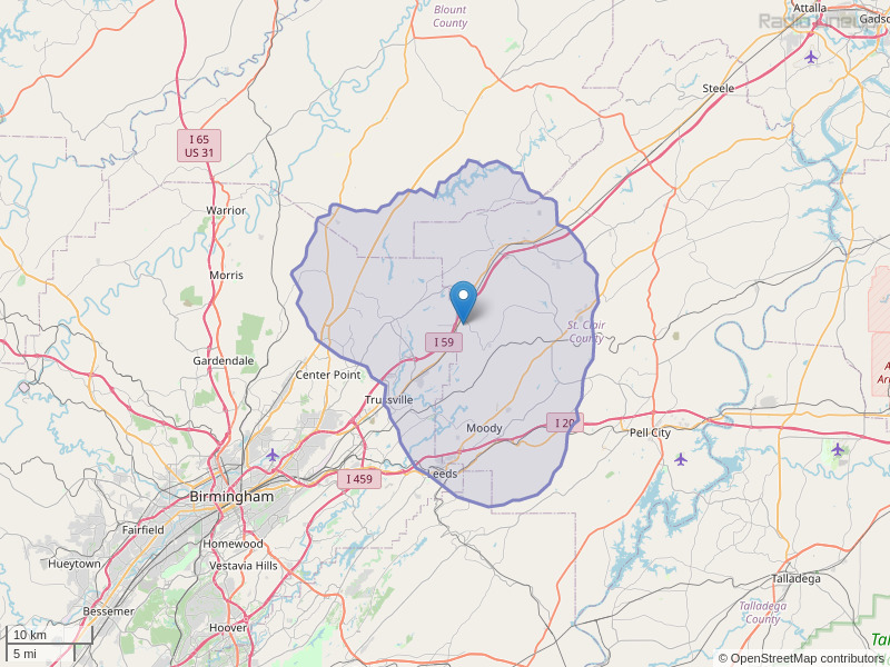 WKRE-FM Coverage Map