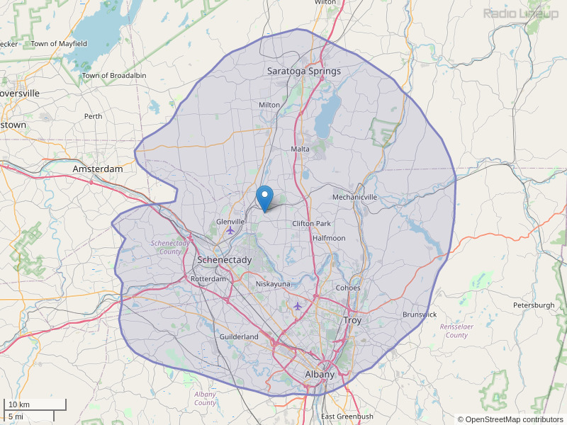 WKKF-FM Coverage Map