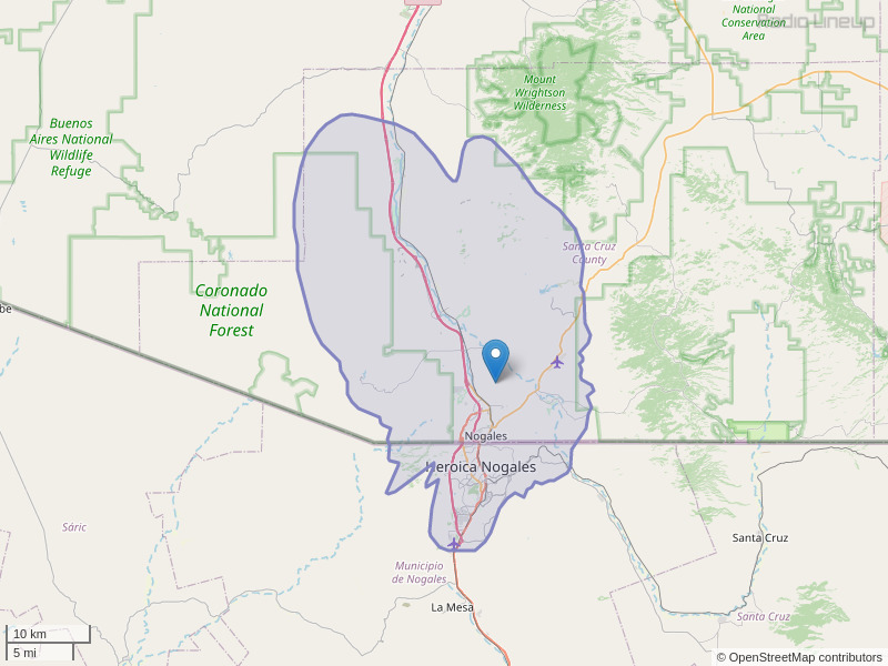 KCKO-FM Coverage Map
