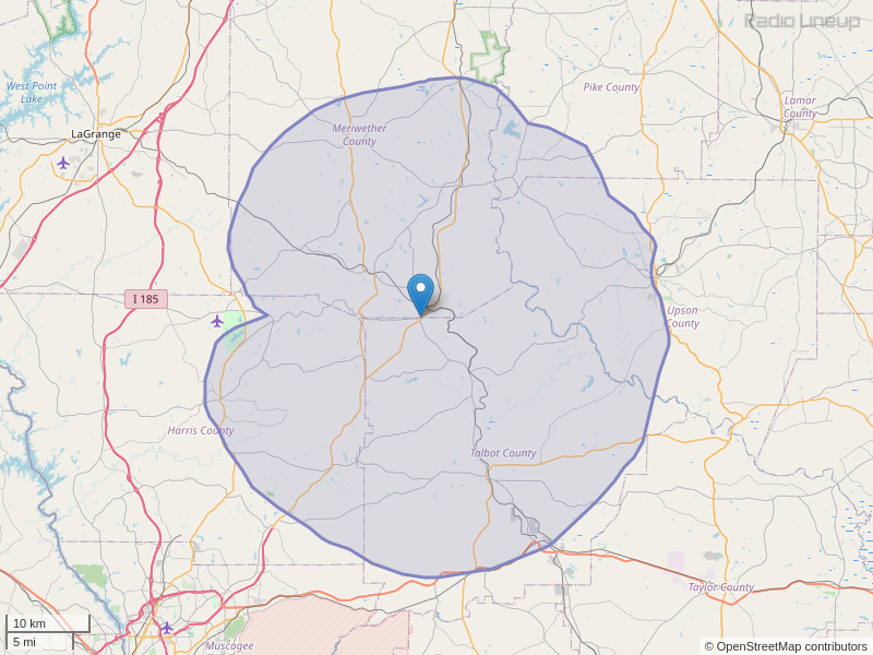 WFDR-FM Coverage Map