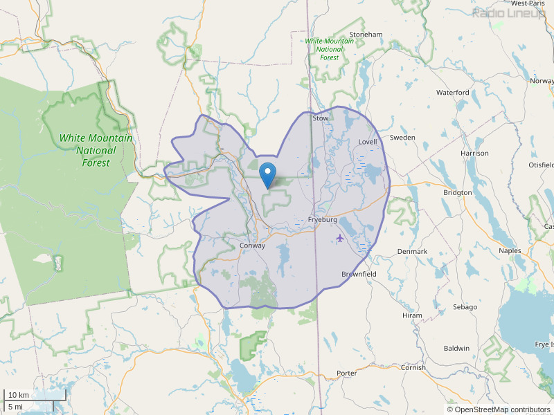 WJNH-FM Coverage Map