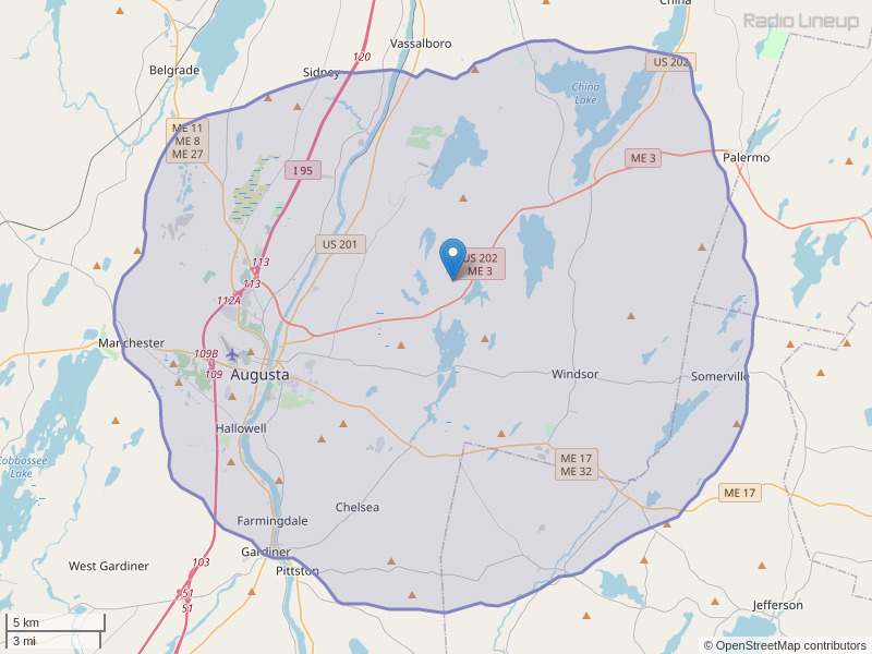WWTP-FM Coverage Map