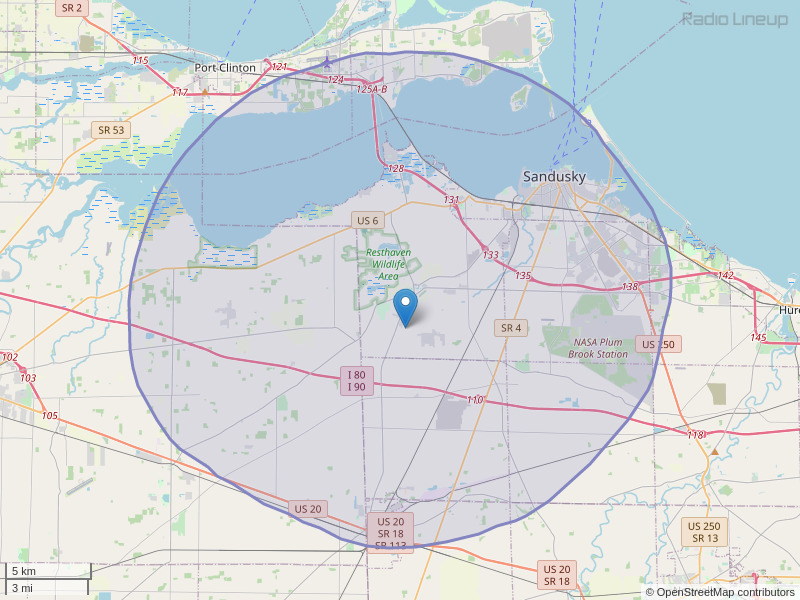 WHRQ-FM Coverage Map