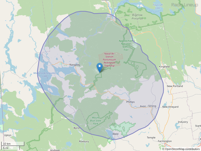 WRGY-FM Coverage Map