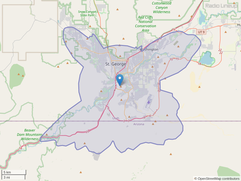 KXDS-FM Coverage Map