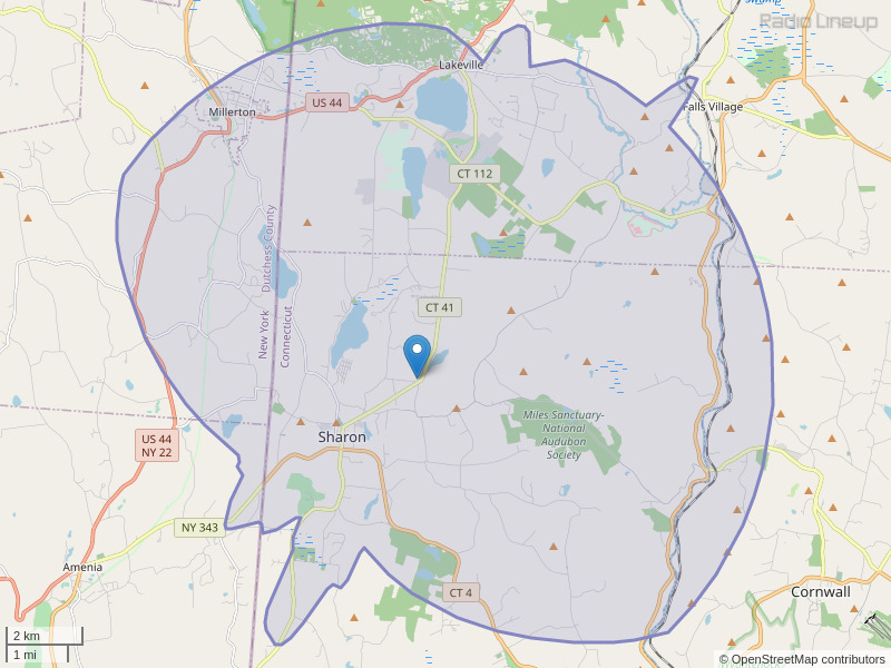 WHDD-FM Coverage Map
