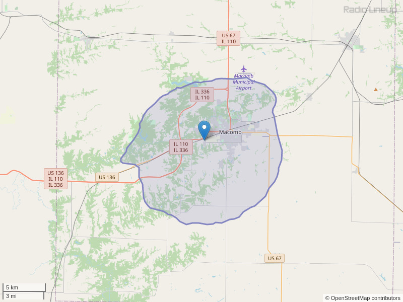 WHPA-FM Coverage Map