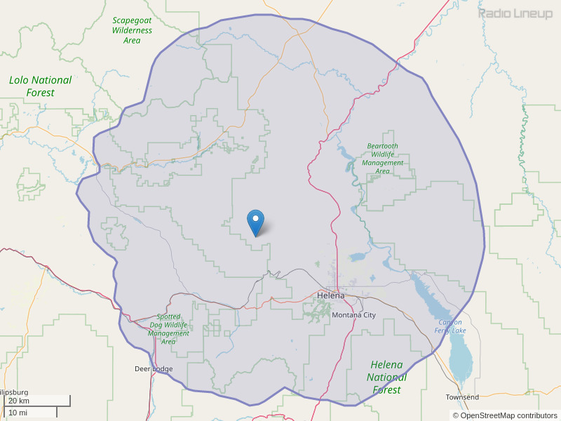 KYPH-FM Coverage Map