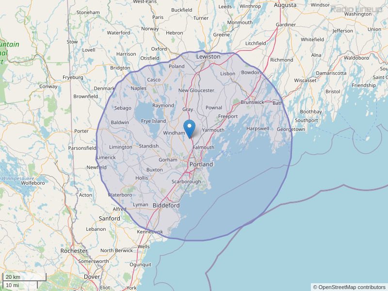 WMSJ-FM Coverage Map