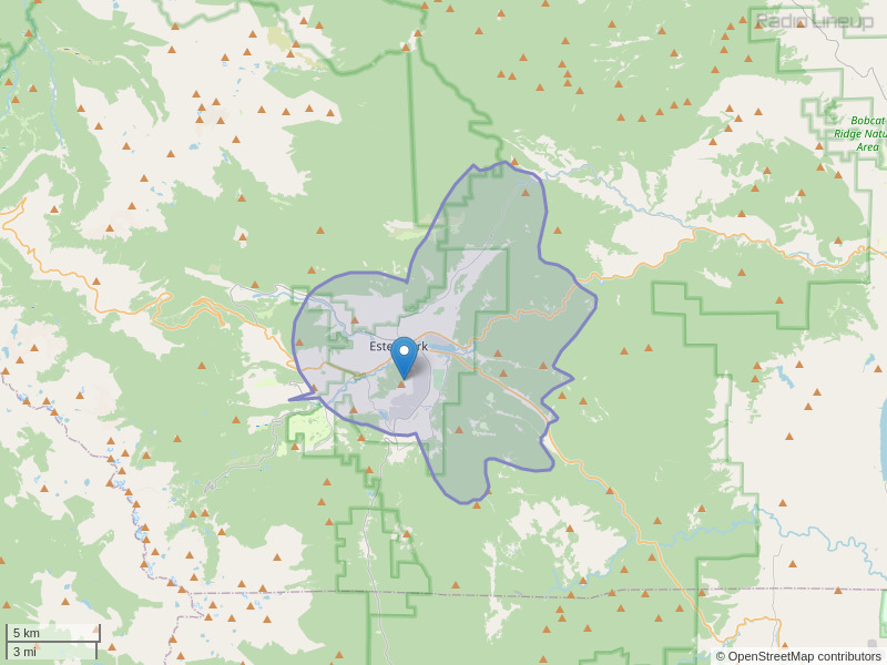 KENC-FM Coverage Map