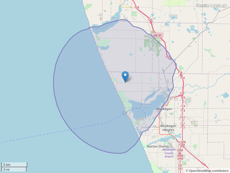 WHEY-FM Coverage Map