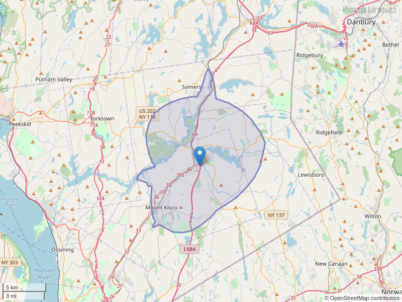 WWES-FM Coverage Map