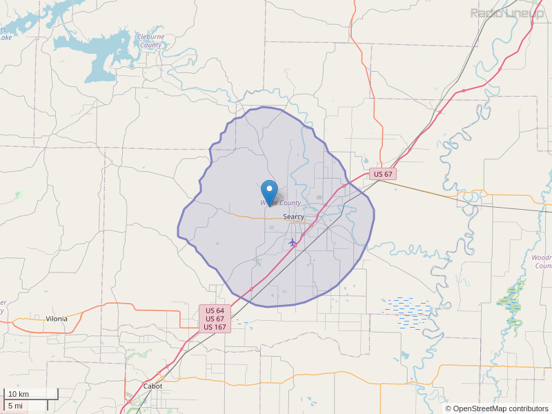 KLUY-FM Coverage Map