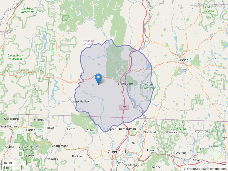WRSY-FM Coverage Map