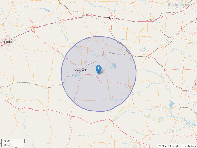 KELI-FM Coverage Map