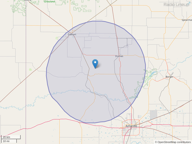 KAMT-FM Coverage Map
