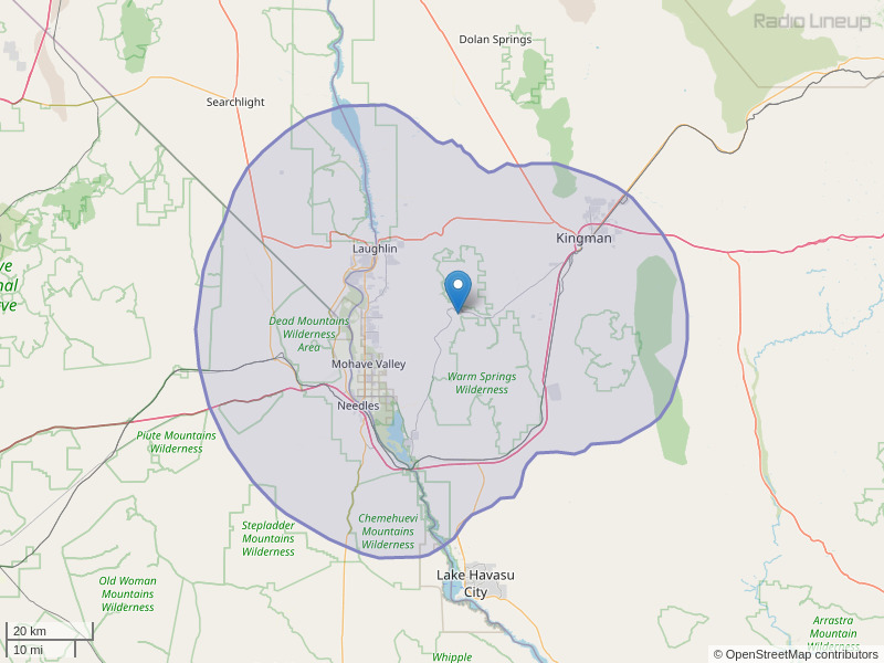 KOWI-FM Coverage Map