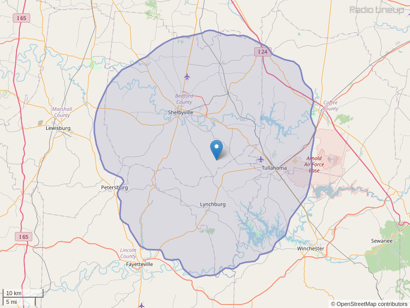 WDUC-FM Coverage Map