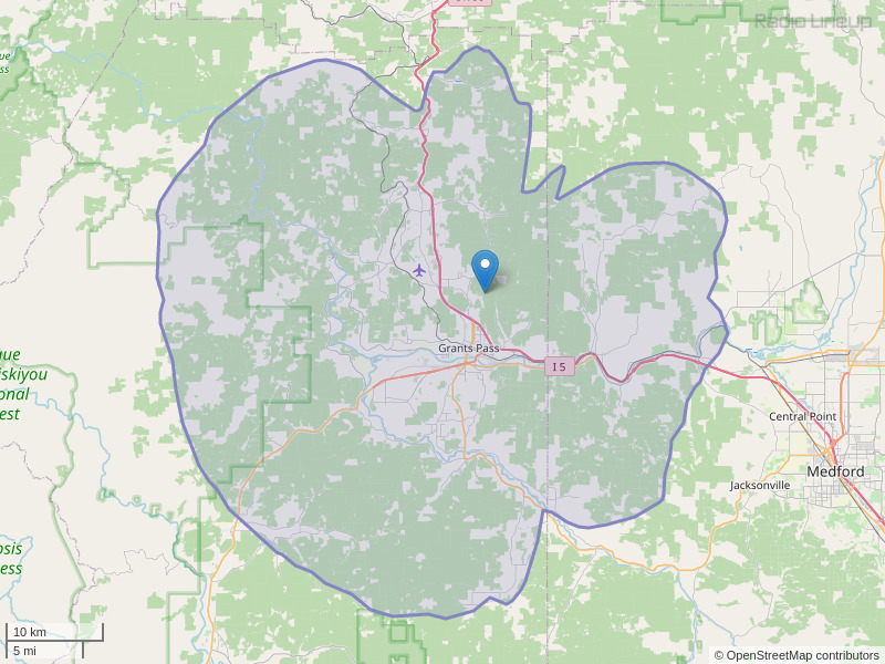 KCMD-FM Coverage Map