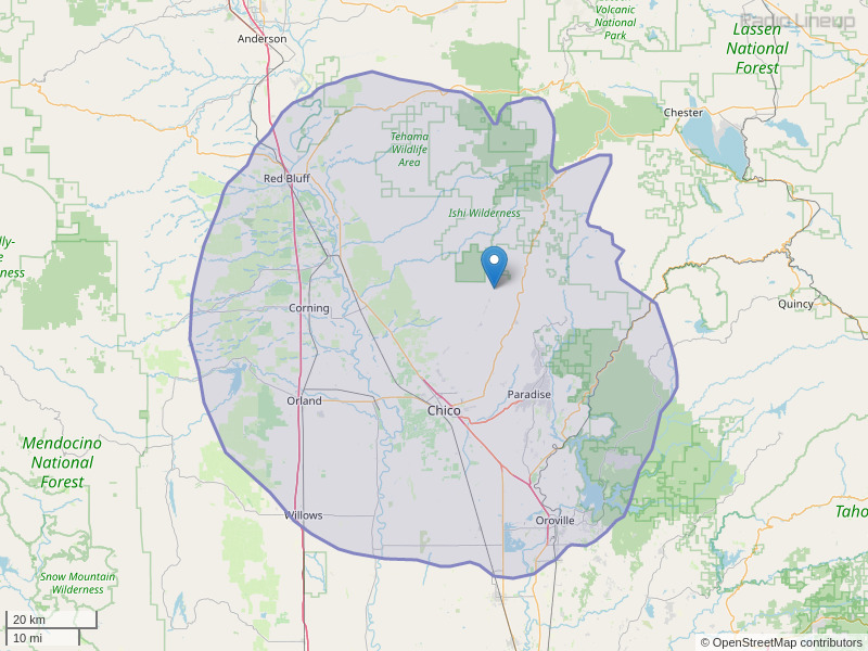 KLVC-FM Coverage Map