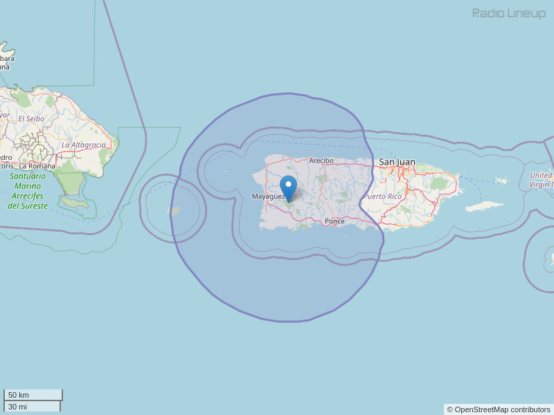 WEGM-FM Coverage Map