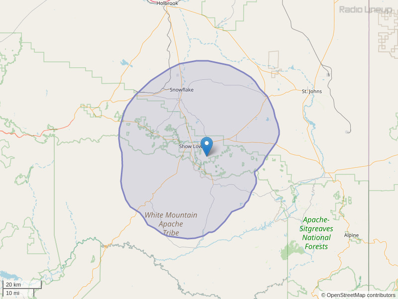 KRXD-FM Coverage Map