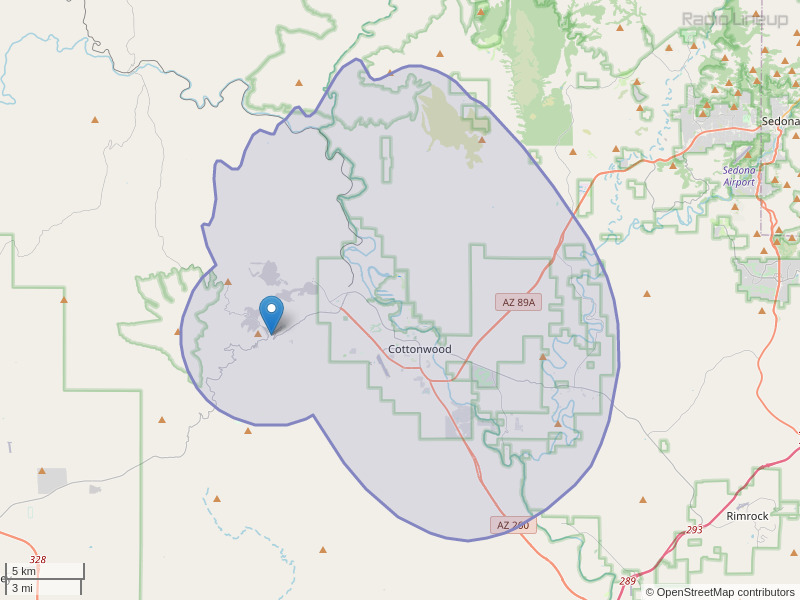 KZRJ-LP Coverage Map