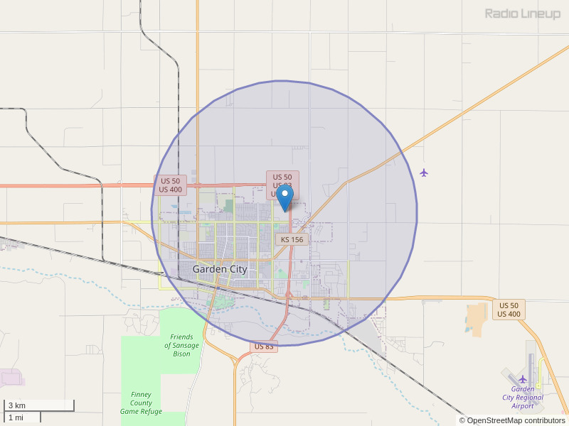 KBFZ-LP Coverage Map