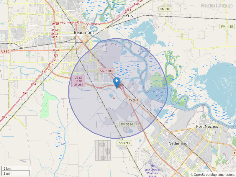 KBEJ-LP Coverage Map