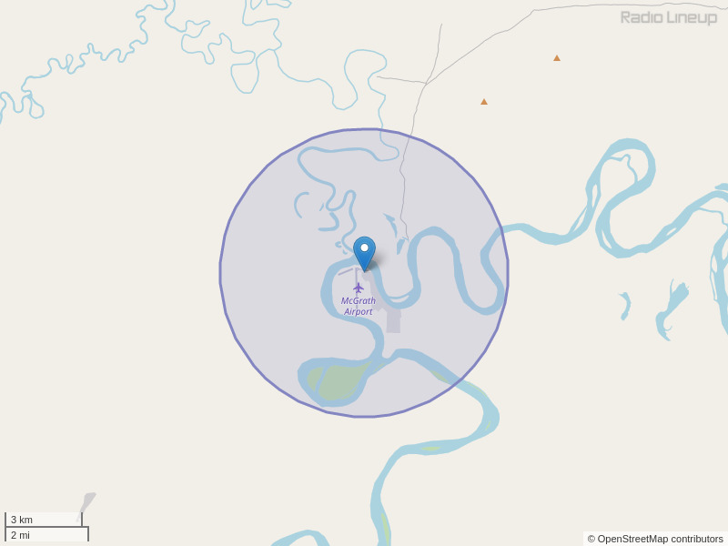 KSKO-FM Coverage Map