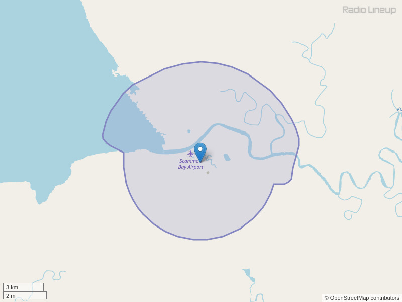 KYUP-FM Coverage Map