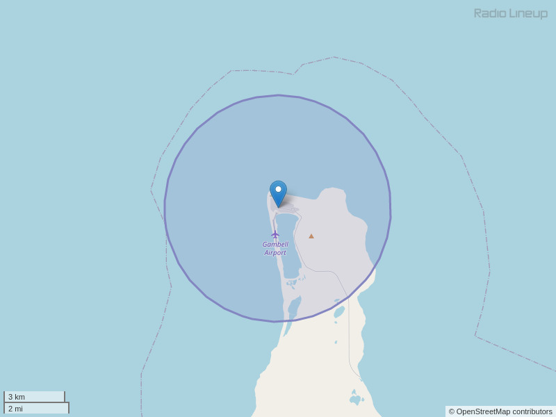 KSVQ-FM Coverage Map