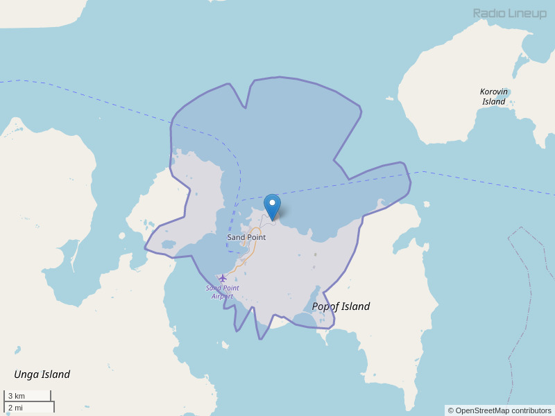 KAEB-FM Coverage Map