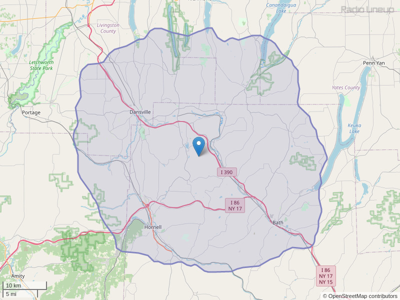 WCIK-FM Coverage Map